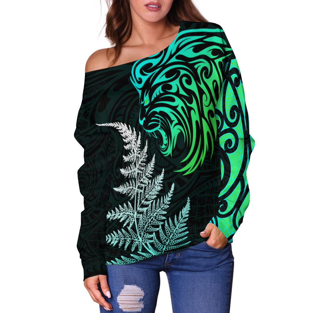 lion-maori-off-shoulder-sweater-aotearoa-mix-silver-fern-version-blue