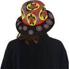 aboriginal-bucket-hat-turtle-footprint-circle-dot-painting