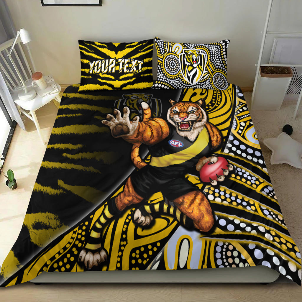 custom-personalised-richmond-football-bedding-set-aboriginal-go-the-tigers-mascot