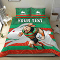 custom-personalised-rabbitohs-rugby-bedding-set-aboriginal-dot-painting-glory-glory-sporty-style
