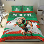 custom-personalised-rabbitohs-rugby-bedding-set-aboriginal-dot-painting-glory-glory-sporty-style