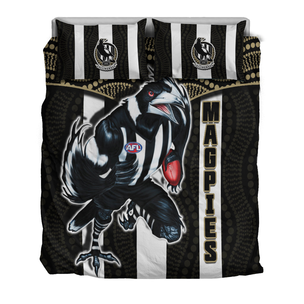 magpies-football-bedding-set-collingwood-1892-indigenous-sporty-style
