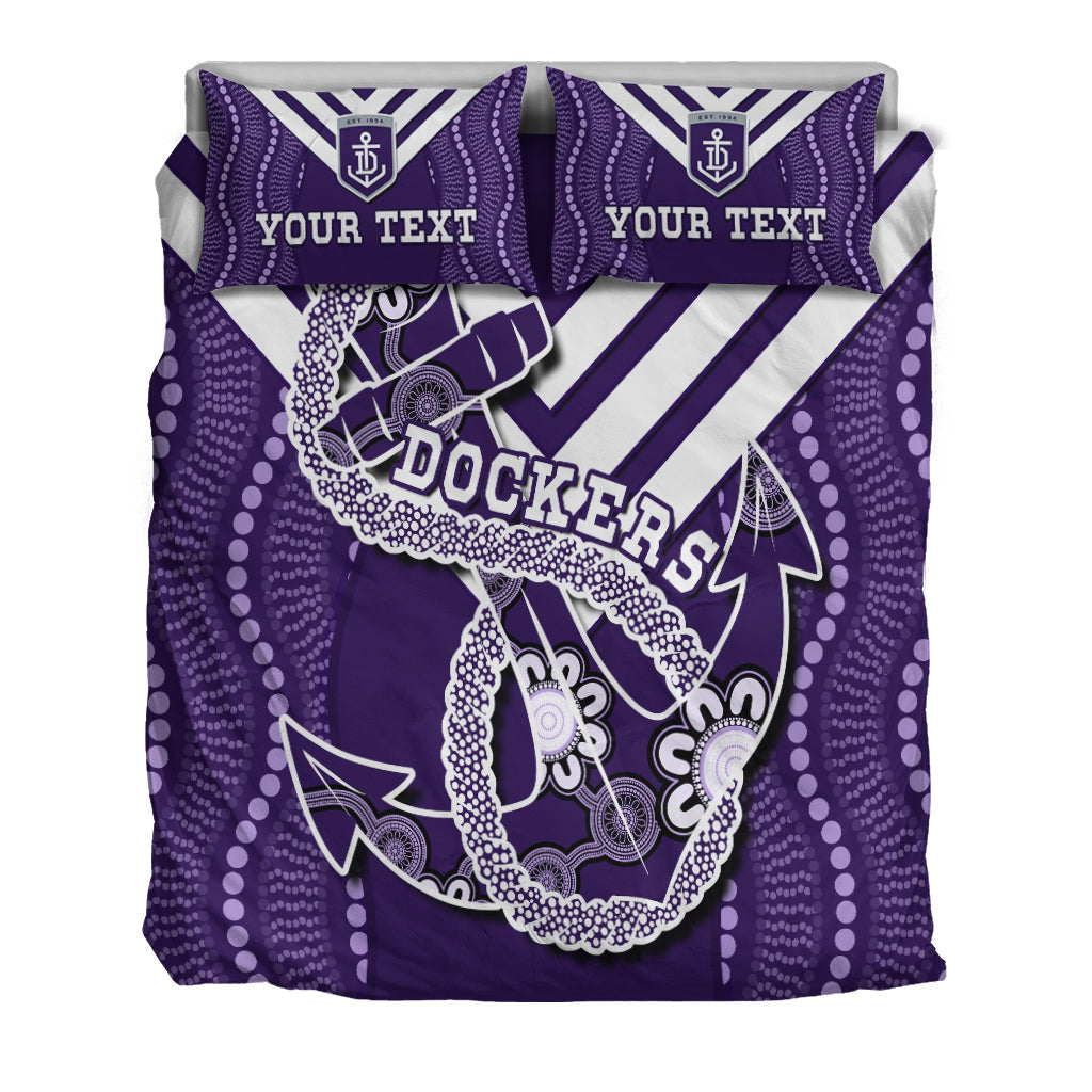 custom-personalised-dockers-football-bedding-set-fremantle-anchor-mix-aboriginal-pattern-dynamic-style