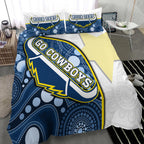 custom-personalised-cowboys-rugby-bedding-set-indigenous-pattern-2022-premiers-sporty-style