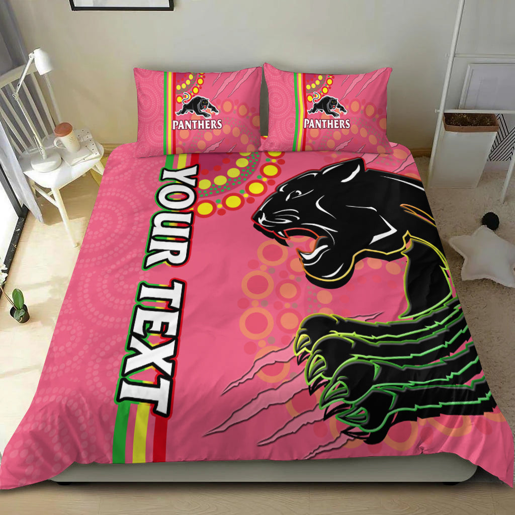 custom-personalised-panthers-rugby-bedding-set-the-mountain-men-aboriginal-art-dynamic-pink-version
