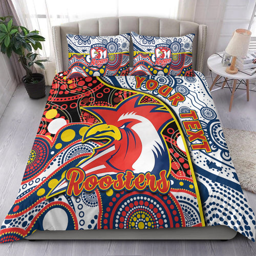 custom-personalised-roosters-rugby-bedding-set-easts-1908-aboriginal-artsy-premiers