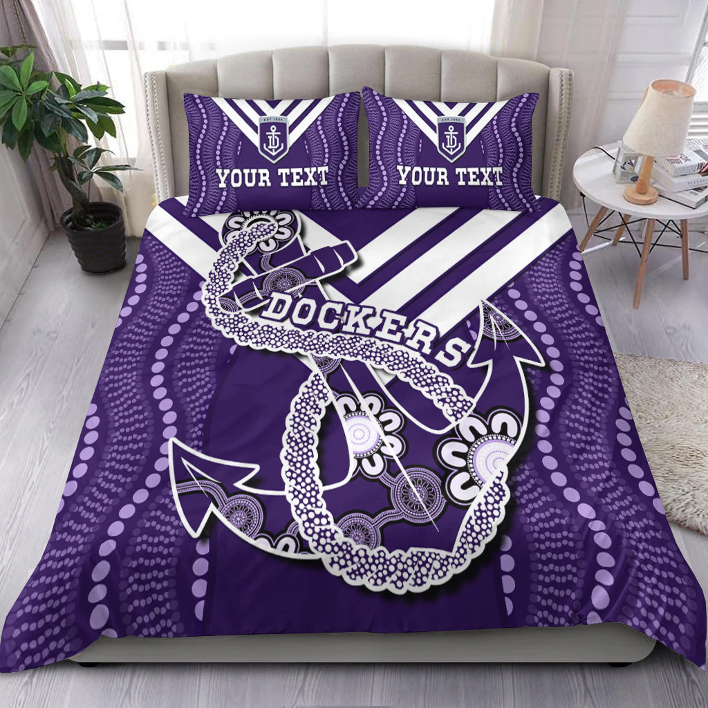 custom-personalised-dockers-football-bedding-set-fremantle-anchor-mix-aboriginal-pattern-dynamic-style