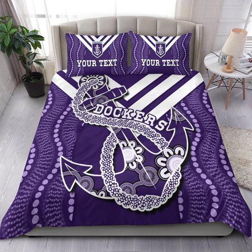 custom-personalised-dockers-football-bedding-set-fremantle-anchor-mix-aboriginal-pattern-dynamic-style