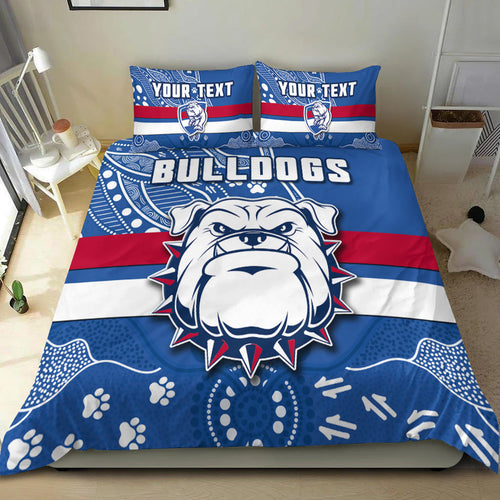 custom-personalised-bulldogs-football-bedding-set-scraggers-1877-aboriginal-dot-painting-newest-version