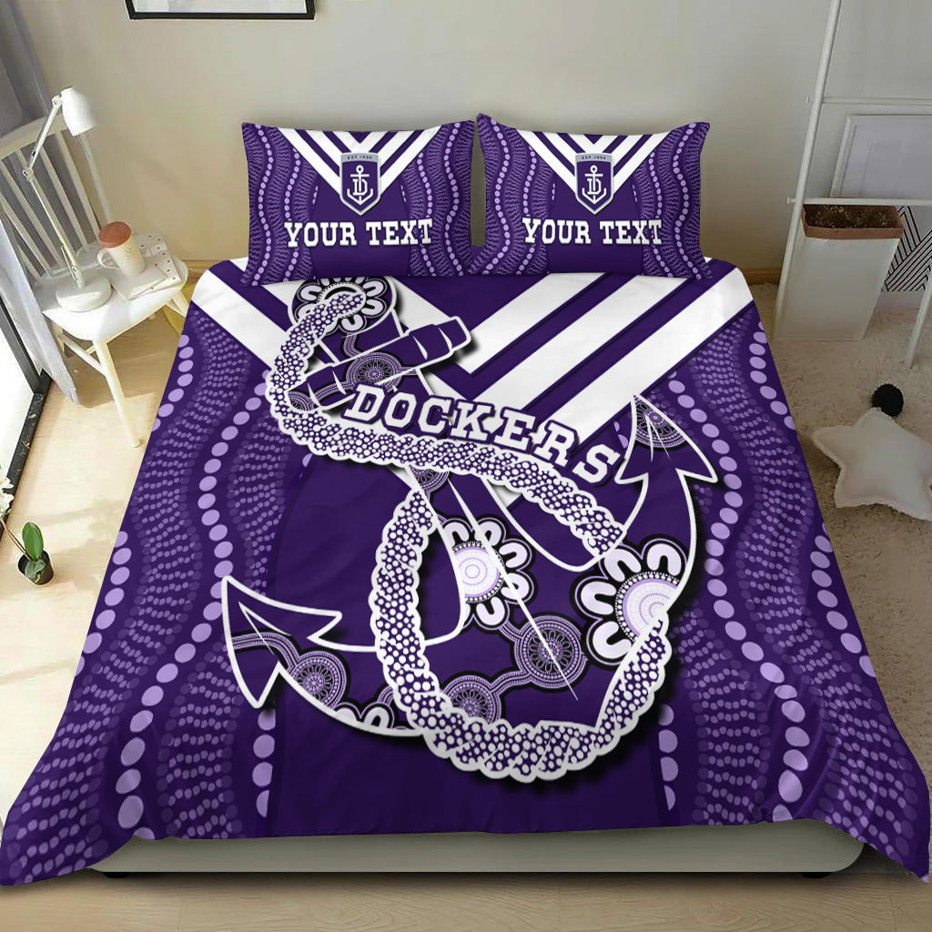 custom-personalised-dockers-football-bedding-set-fremantle-anchor-mix-aboriginal-pattern-dynamic-style