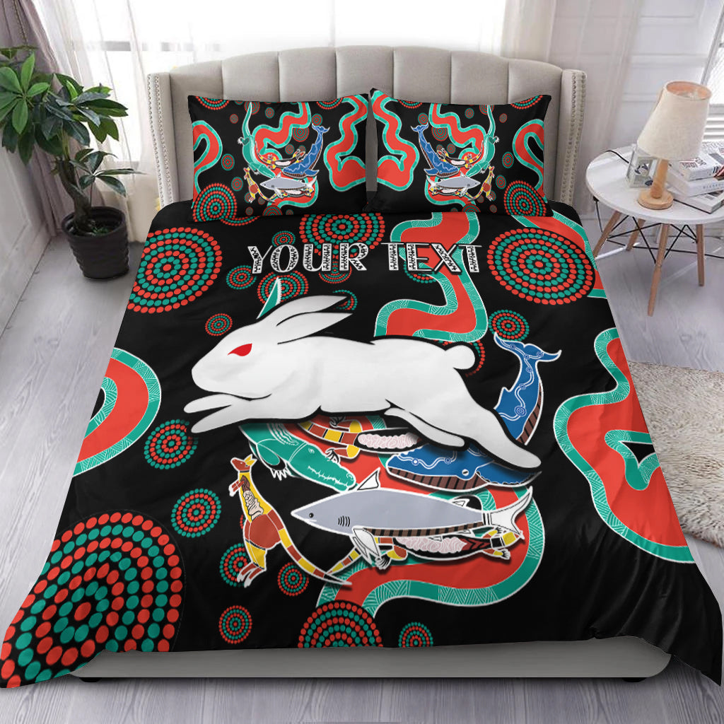 custom-personalised-rabbitohs-bedding-set-go-the-bunnies-aboriginal