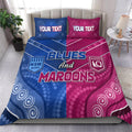 custom-personalised-blues-and-maroons-rugby-bedding-set-origin-nsw-combine-queensland-aboriginal-australian-lt13