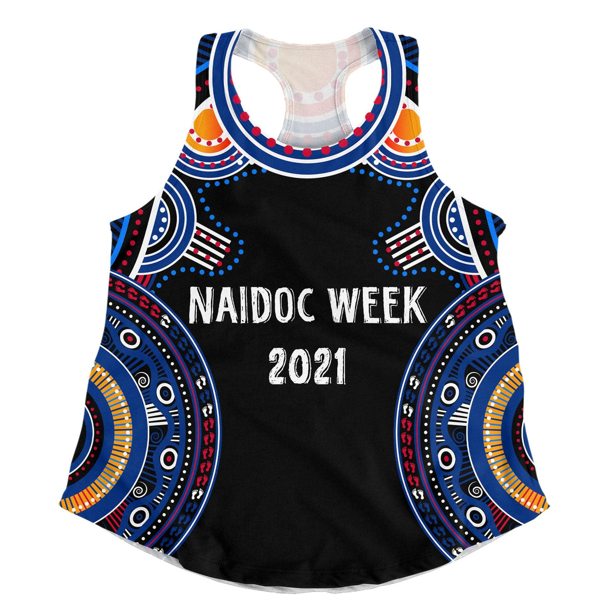 Australia Naidoc Week 2021 Women's Racerback Tank Black, Heal Country - Vibe Hoodie