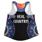 Australia Naidoc Week 2021 Women's Racerback Tank Black, Heal Country - Vibe Hoodie