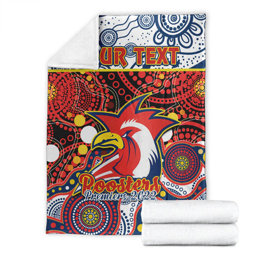 custom-personalised-roosters-rugby-premium-blanket-easts-1908-aboriginal-artsy-premiers-ver01