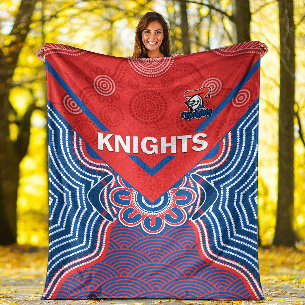 knights-rugby-premium-blanket-novocastrians-1987-aboriginal-art-ver01