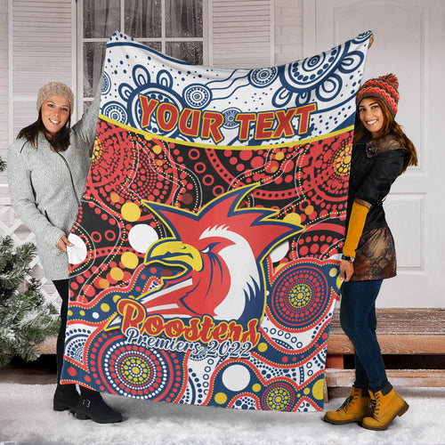 custom-personalised-roosters-rugby-premium-blanket-easts-1908-aboriginal-artsy-premiers-ver01