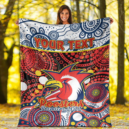 custom-personalised-roosters-rugby-premium-blanket-easts-1908-aboriginal-artsy-premiers-ver01