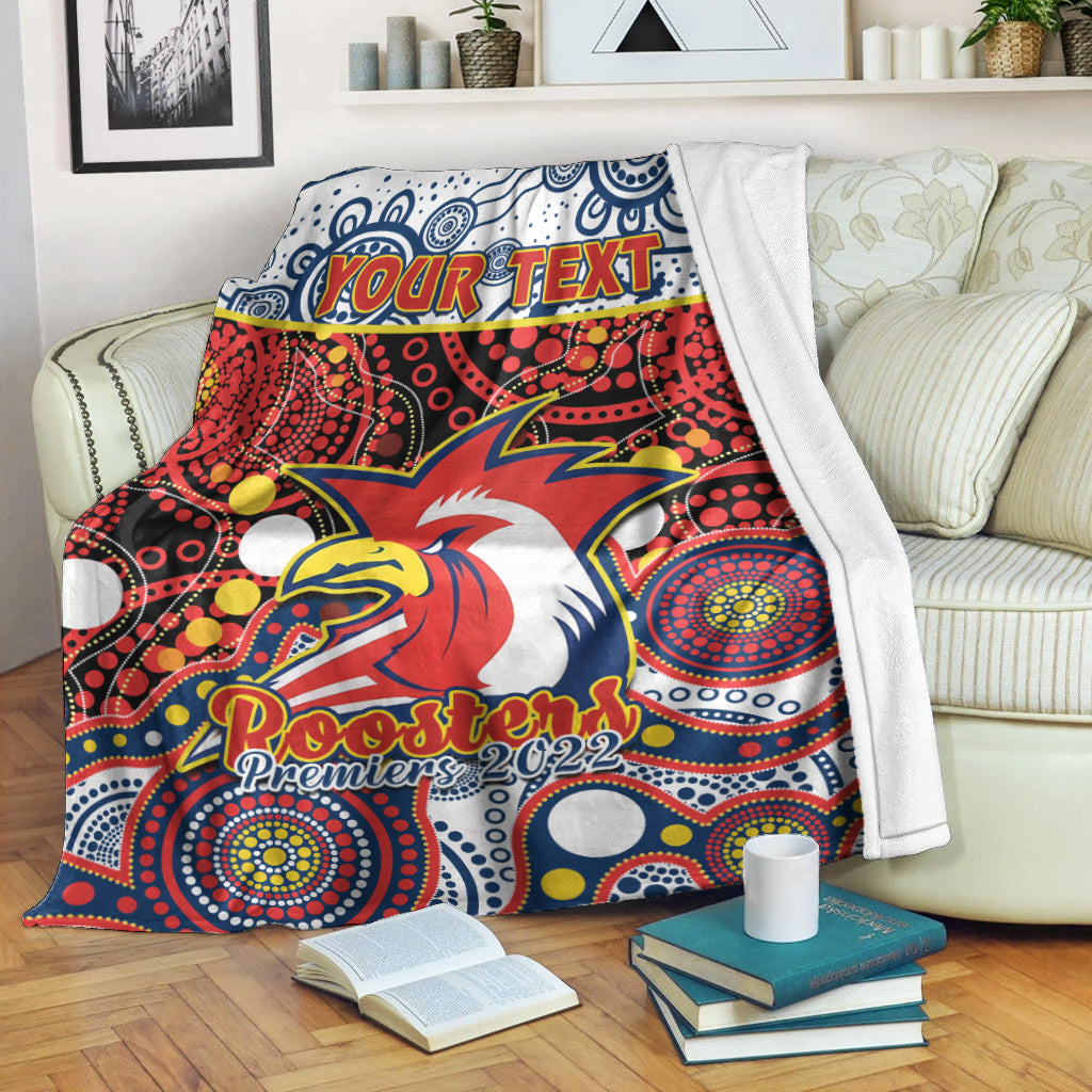custom-personalised-roosters-rugby-premium-blanket-easts-1908-aboriginal-artsy-premiers-ver01