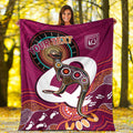 custom-personalised-maroons-rugby-premium-blanket-queensland-kangaroo-aboriginal-dot-paintings