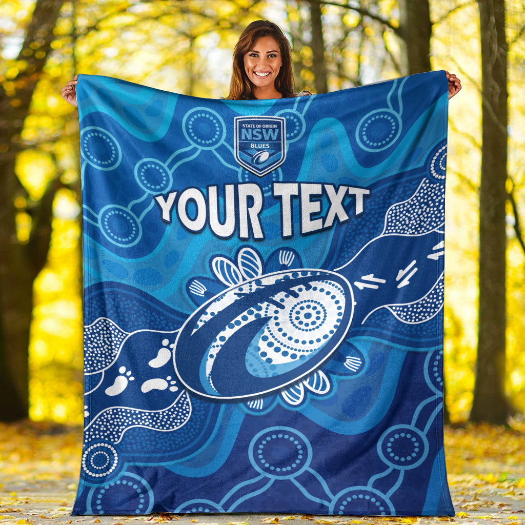 custom-personalised-nsw-blues-premium-blanket-new-south-wales-aboriginal-art