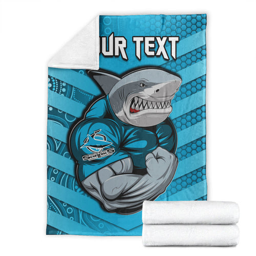 custom-personalised-sharks-rugby-premium-blanket-go-sharkies-aboriginal-sporty-version