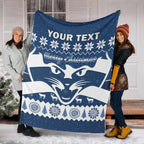 custom-personalised-cats-football-christmas-premium-blanket-geelong-aboriginal-painting
