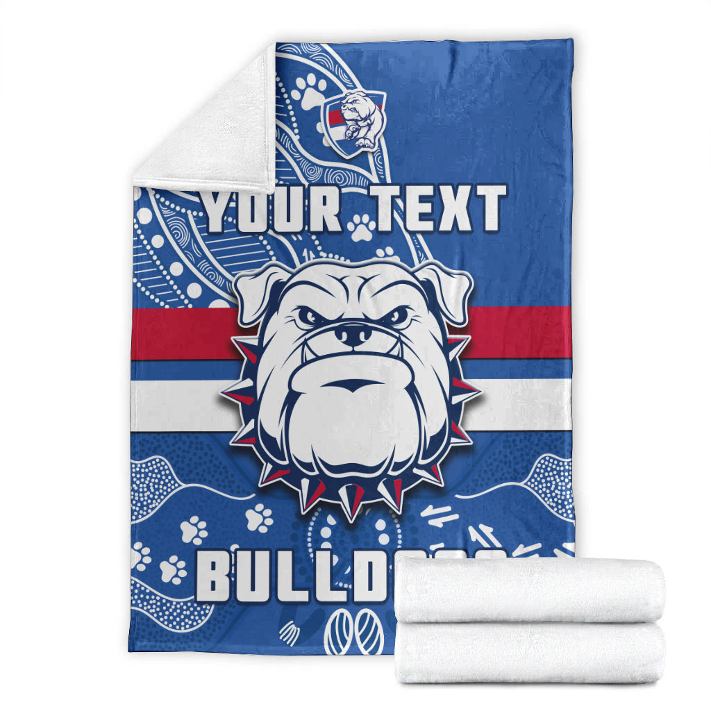 custom-personalised-bulldogs-football-premium-blanket-scraggers-1877-aboriginal-dot-painting-newest-version