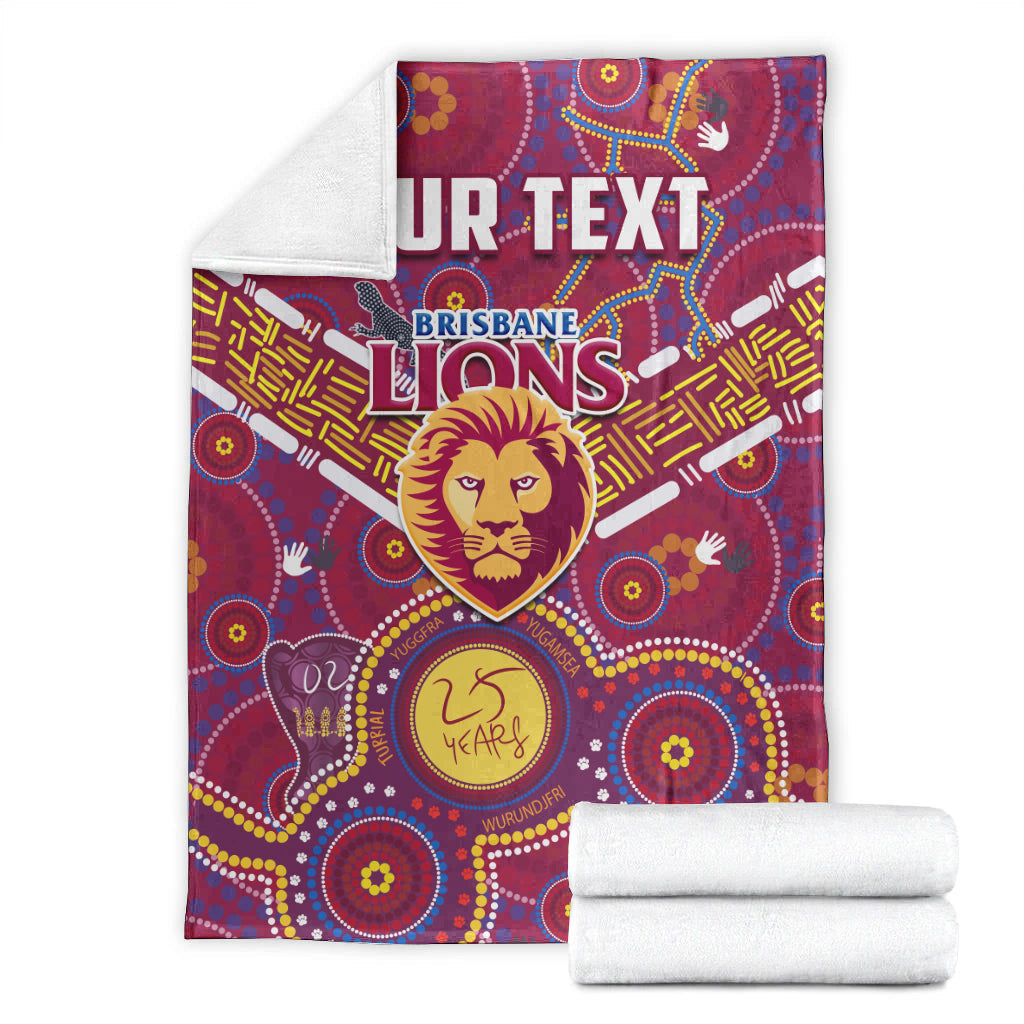 custom-personalised-brisbane-football-permium-blanket-indigenous-pattern-go-lions-unique-version