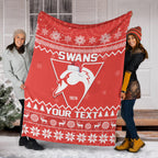 custom-personalised-swans-football-christmas-premium-blanket-sydney-indigenous-merry-xmas