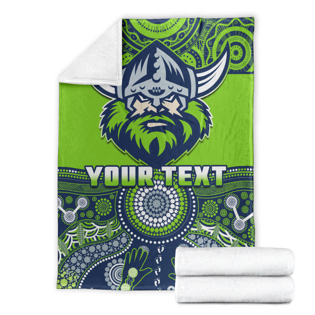 custom-personalised-raiders-rugby-premium-blanket-aboriginal-pattern