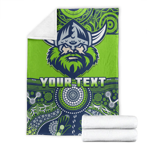 custom-personalised-raiders-rugby-premium-blanket-aboriginal-pattern
