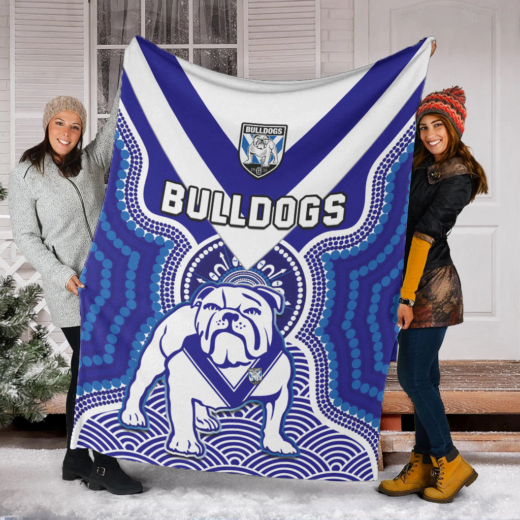 bulldogs-rugby-premium-blanket-canterbury-bankstown-1935-indigenous-artsy