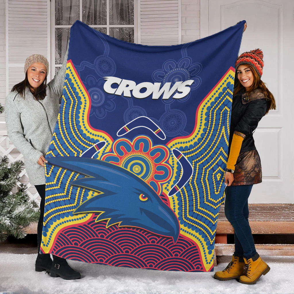 adelaide-football-premium-blanket-crows-aboriginal-art