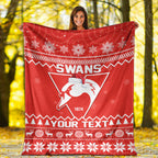 custom-personalised-swans-football-christmas-premium-blanket-sydney-indigenous-merry-xmas