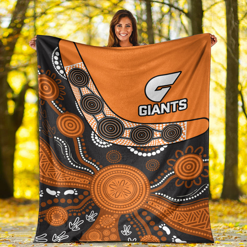 greater-western-sydney-football-premium-blanket-giants-2012-boomerang-indigenous-pattern