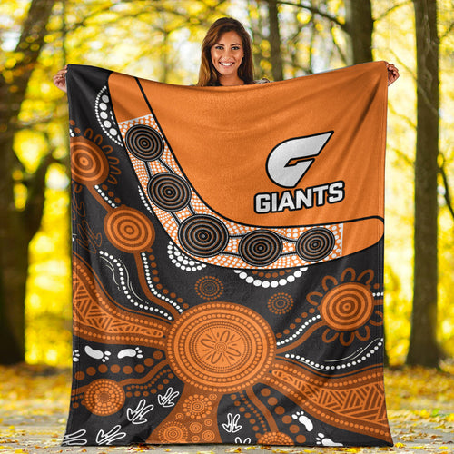 greater-western-sydney-football-premium-blanket-giants-2012-boomerang-indigenous-pattern
