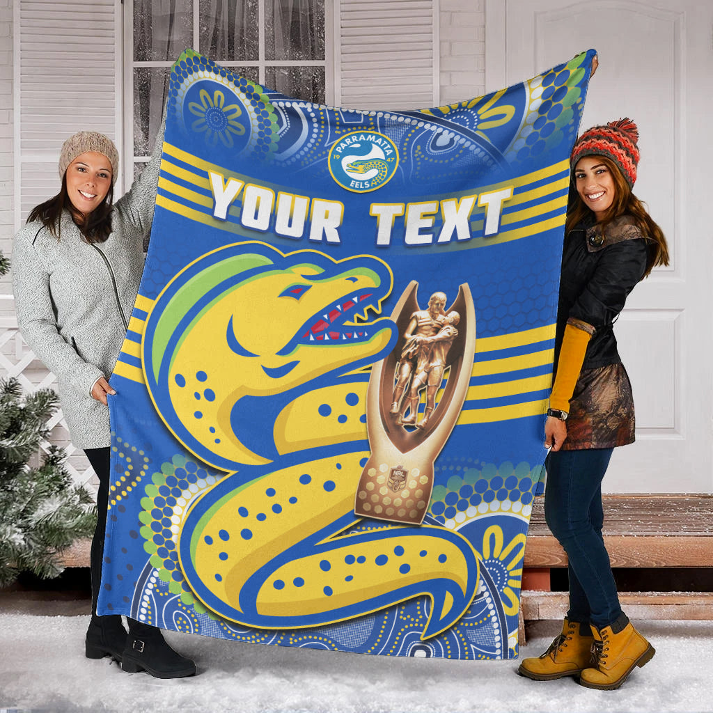 custom-personalised-parramatta-rugby-premium-blanket-eels-premiers-2022-indigenous-artsy