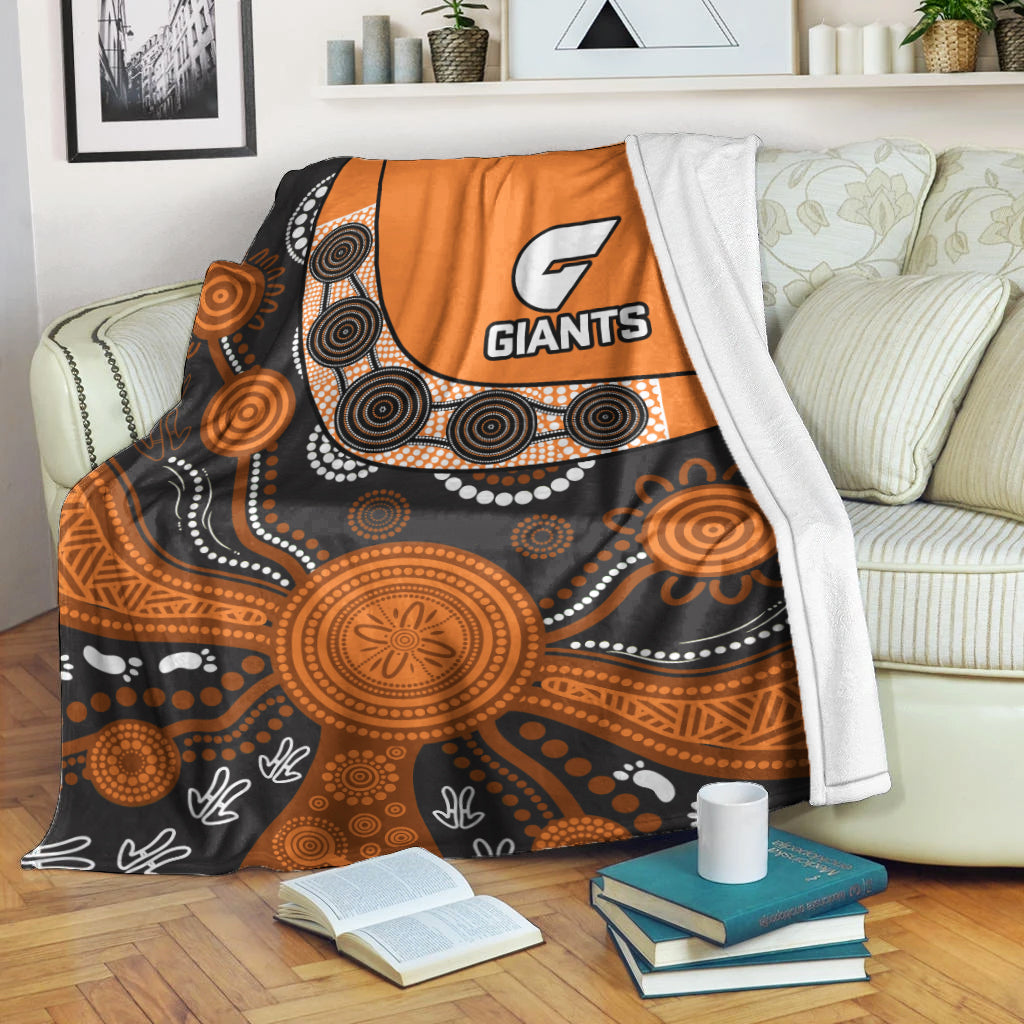 greater-western-sydney-football-premium-blanket-giants-2012-boomerang-indigenous-pattern
