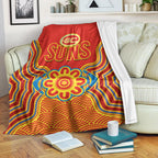 gold-coast-football-premium-blanket-suns-indigenous-pattern