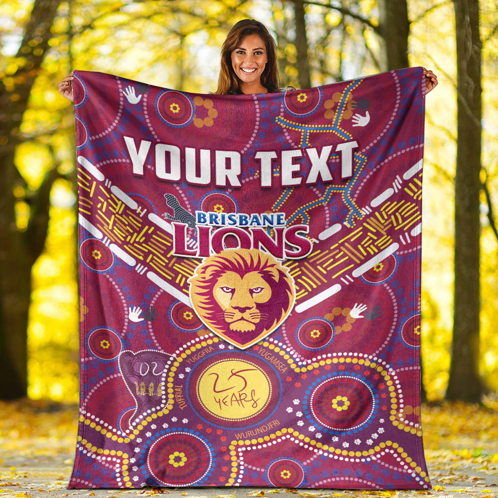 custom-personalised-brisbane-football-permium-blanket-indigenous-pattern-go-lions-unique-version