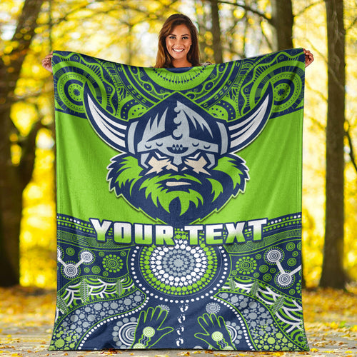 custom-personalised-raiders-rugby-premium-blanket-aboriginal-pattern
