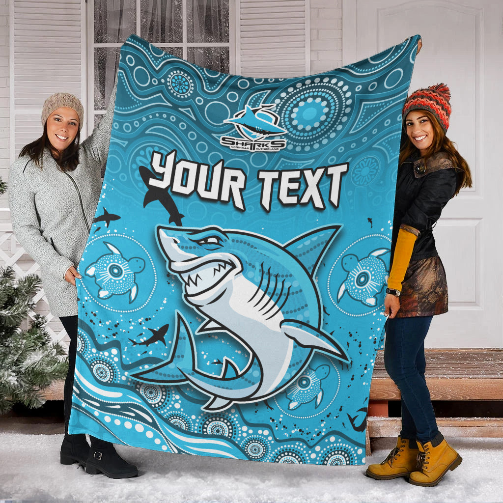 custom-personalised-sharks-rugby-premium-blanket-go-sharkies-aboriginal-special-version