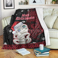 new-zealand-christmas-premium-blanket-hei-tiki-red-pohutukawa-meri-kirihimete