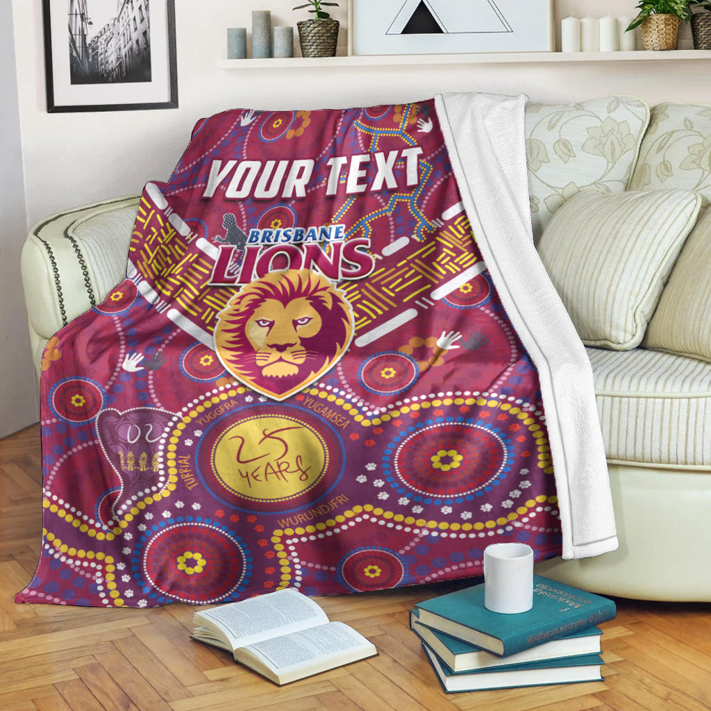 custom-personalised-brisbane-football-permium-blanket-indigenous-pattern-go-lions-unique-version