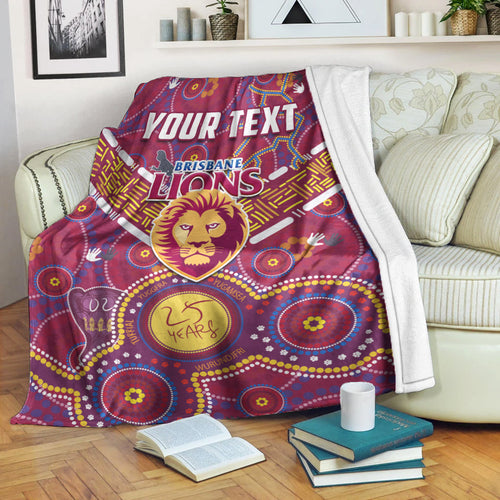 custom-personalised-brisbane-football-permium-blanket-indigenous-pattern-go-lions-unique-version