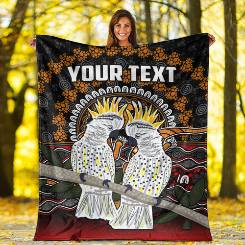 custom-personalised-australia-valentine-premium-blanket-aboriginal-couple-cockatoos-my-love