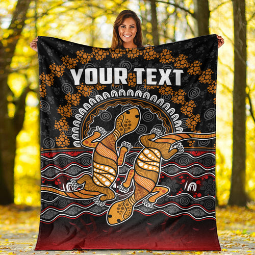 custom-personalised-australia-valentine-premium-blanket-aboriginal-couple-lizards-my-love