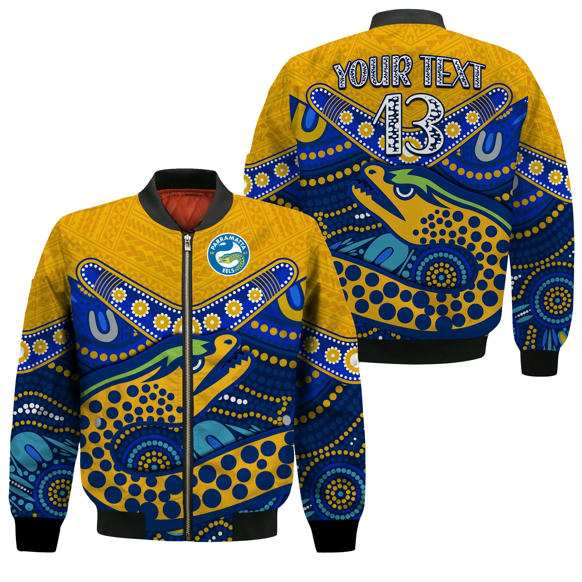 custom-text-and-number-eels-rugby-bomber-jacket-aboriginal-and-polynesia-parramatta