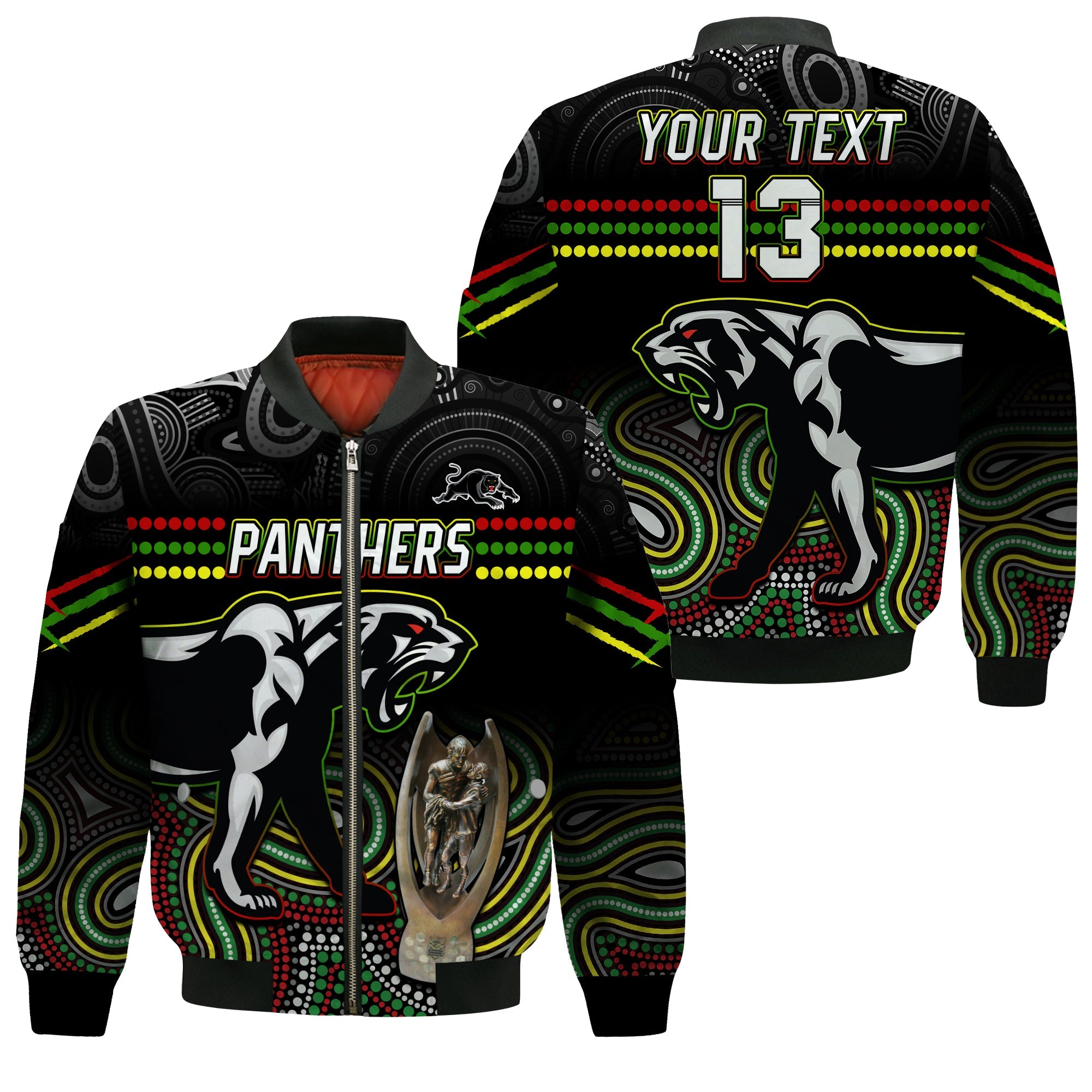 custom-text-and-number-panthers-rugby-bomber-jacket-premiers-2022-back-to-back-champions